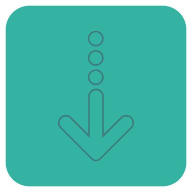 Düz kare vektör simgesi gönder