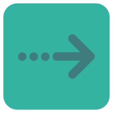 Vektör simgesi doğru düz kare göndermek