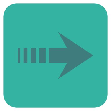 Vektör simgesi doğru düz kare göndermek