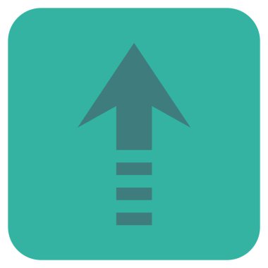 Düz kare vektör simge gönder