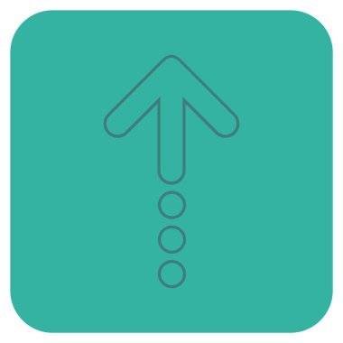 Düz kare vektör simge gönder