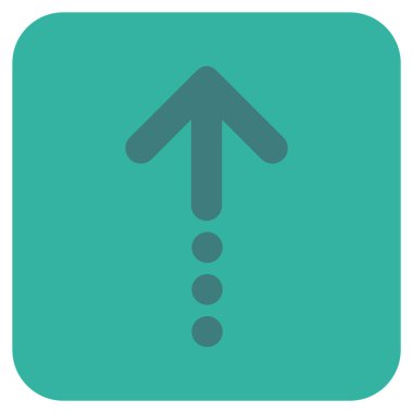 Düz kare vektör simge gönder