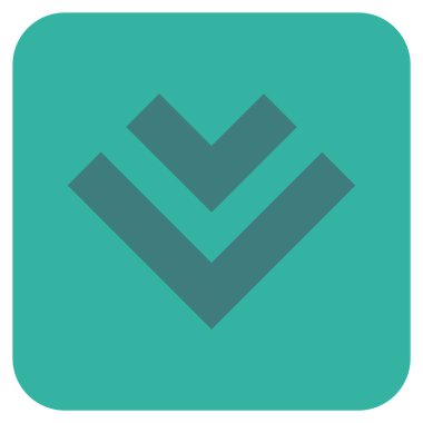 Düz kare vektör simgesi kaydır