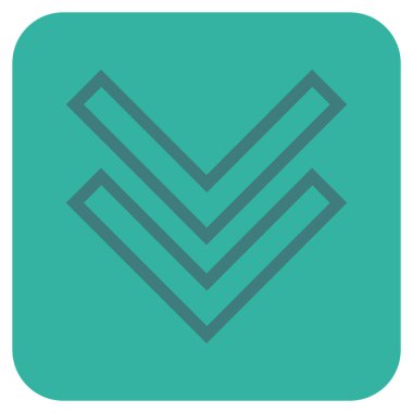 Düz kare vektör simgesi kaydır