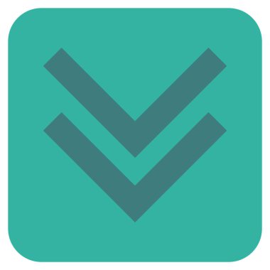 Düz kare vektör simgesi kaydır