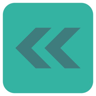 Sol düz kare vektör simge vardiya