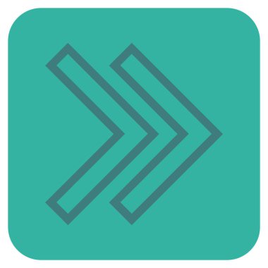 ÜST KRKT değil düz vektör simgesi kare