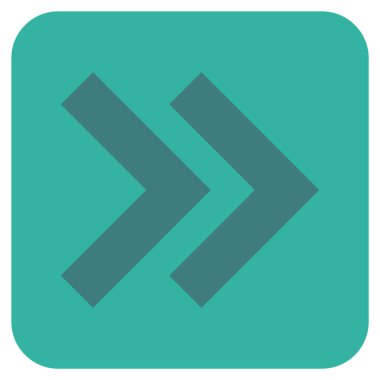 ÜST KRKT değil düz vektör simgesi kare