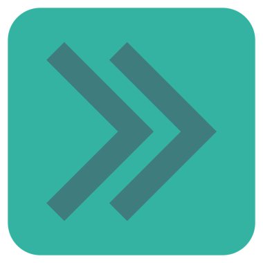 ÜST KRKT değil düz vektör simgesi kare