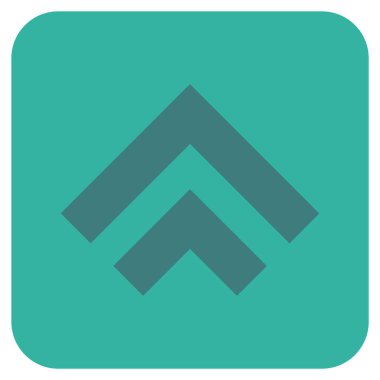 Düz kare vektör simge kayması