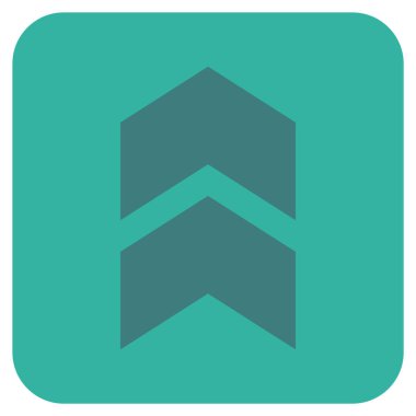 Düz kare vektör simge kayması