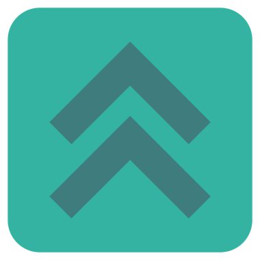 Düz kare vektör simge kayması