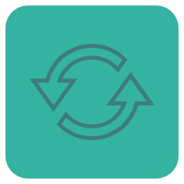 Eşitleme oklar düz kare vektör simgesi