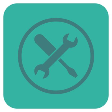 Düz kare vektör simge ayarlama