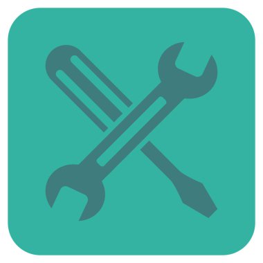 Düz kare vektör simge ayarlama