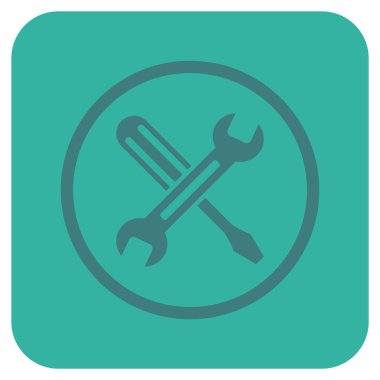 Düz kare vektör simge ayarlama