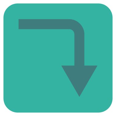 Düz kare vektör simge açmak