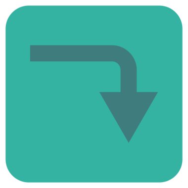 Düz kare vektör simge açmak