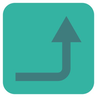 İleri düz kare vektör simge açmak