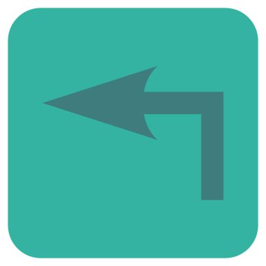 Sol düz kare vektör simge açmak