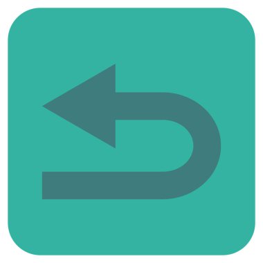 Sol düz kare vektör simge açmak