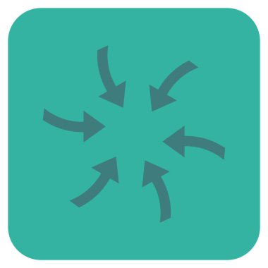 Oklar düz kare vektör simge burgu