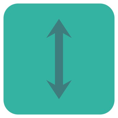 Vektör simge Dikey Çevir düz kare