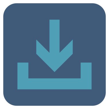 Düz kare vektör simge indirme