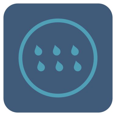 Damla düz kare vektör simgesi