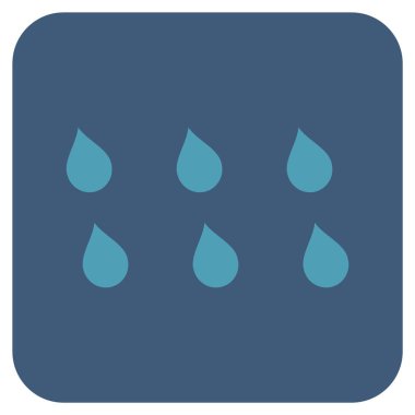 Damla düz kare vektör simgesi