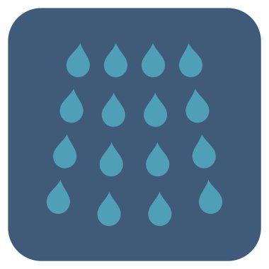 Damla düz kare vektör simgesi