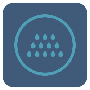 Damla düz kare vektör simgesi