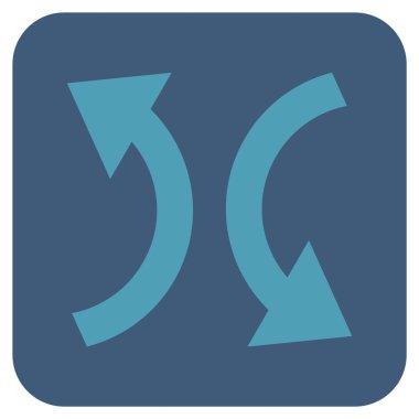 Exchange oklar düz kare vektör simgesi