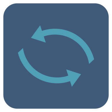 Exchange oklar düz kare vektör simgesi