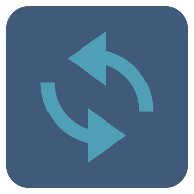 Exchange oklar düz kare vektör simgesi