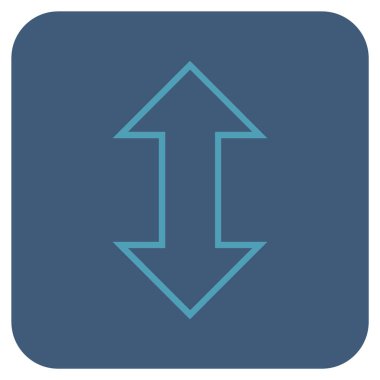 Exchange dikey düz kare vektör simgesi