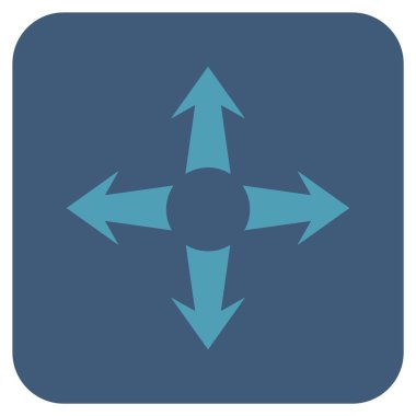 Oklar düz kare vektör simgesini genişletin