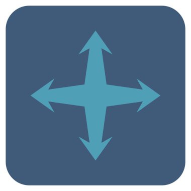 Düz kare vektör simgesini genişletin