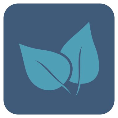 Flora Bitki düz kare vektör simgesi