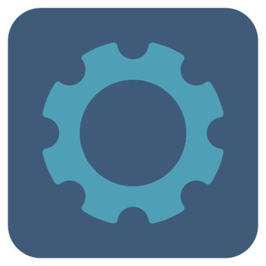 Vites düz kare vektör simgesi