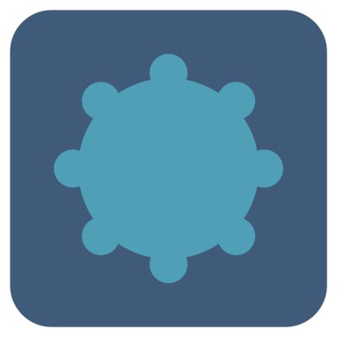 Vites düz kare vektör simgesi