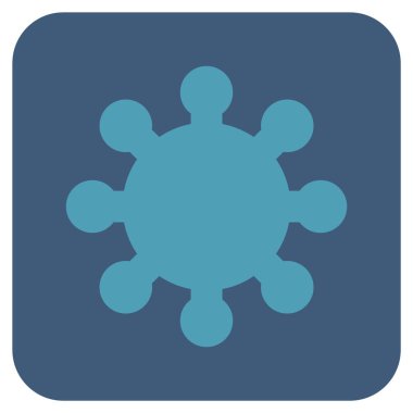 Vites düz kare vektör simgesi