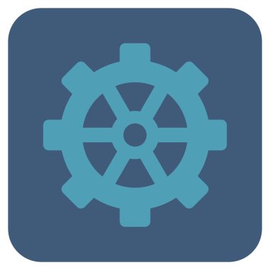 Vites düz kare vektör simgesi