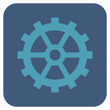 Vites düz kare vektör simgesi