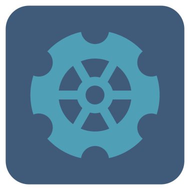 Vites düz kare vektör simgesi