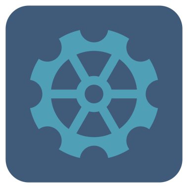 Vites düz kare vektör simgesi