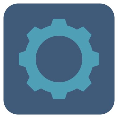 Vites düz kare vektör simgesi