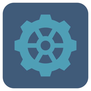 Vites düz kare vektör simgesi