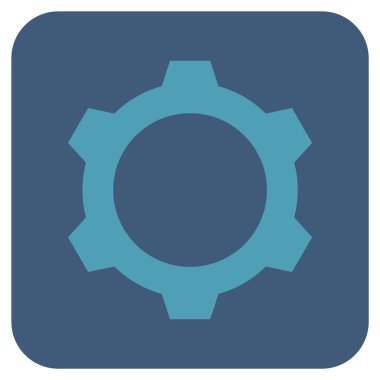 Vites düz kare vektör simgesi