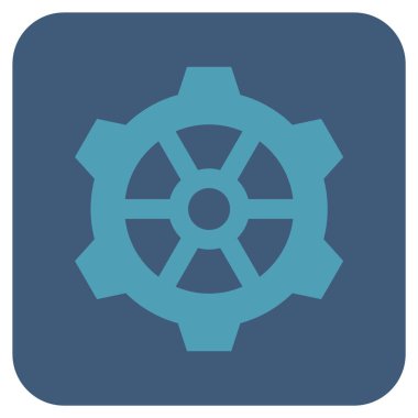 Vites düz kare vektör simgesi